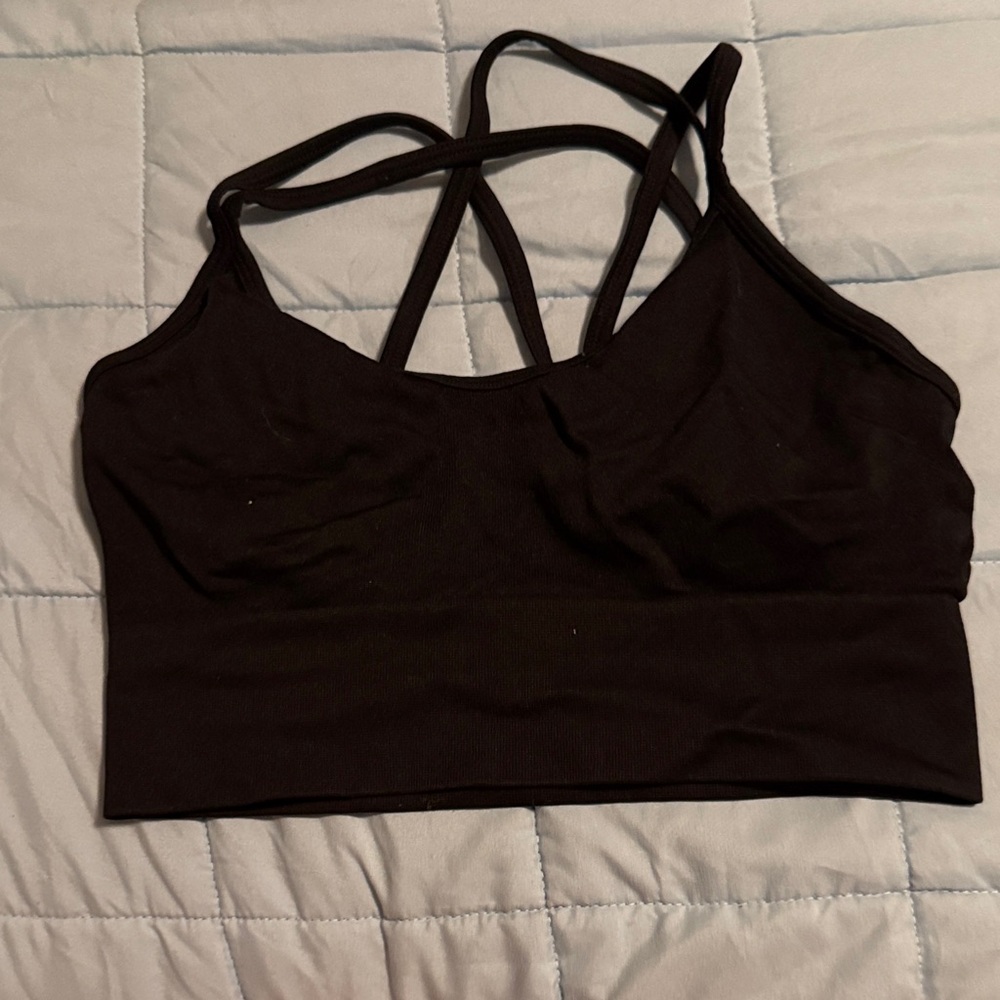Black Strappy Women's Bralette